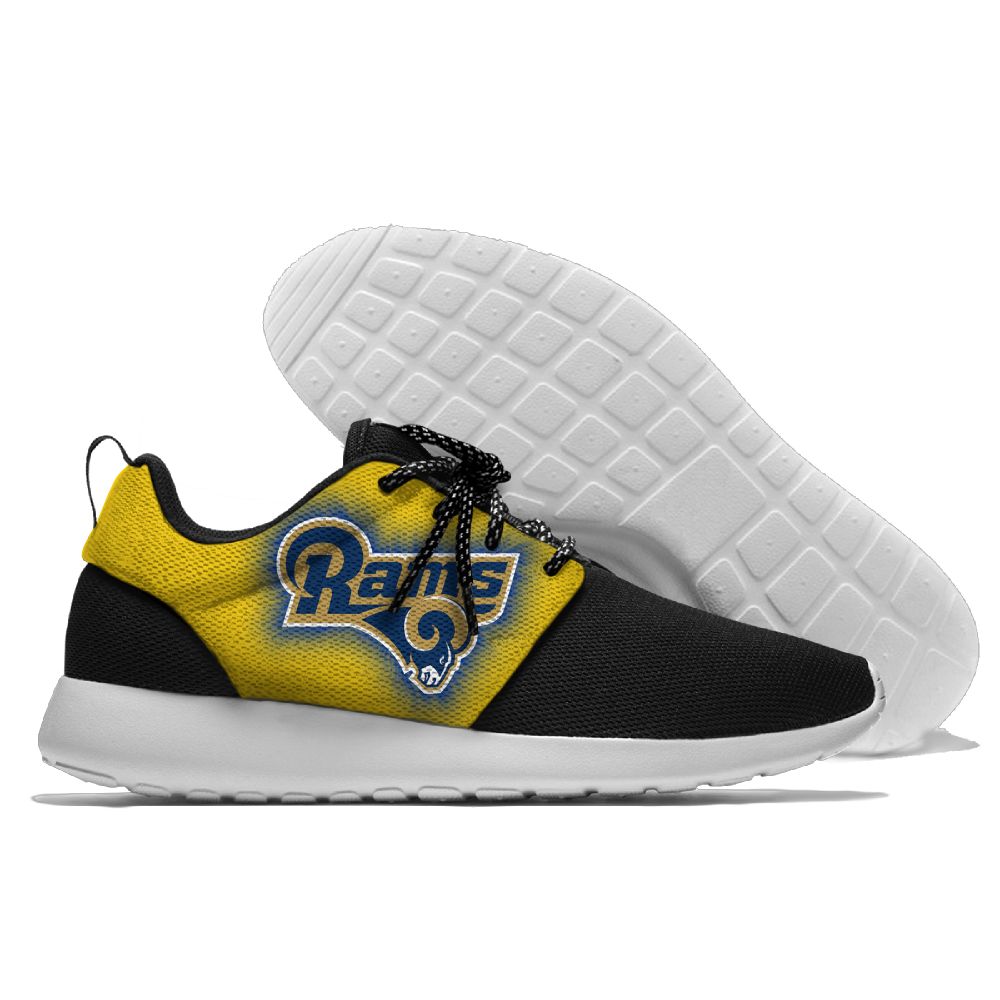Men's NFL Los Angeles Rams Roshe Style Lightweight Running Shoes 003